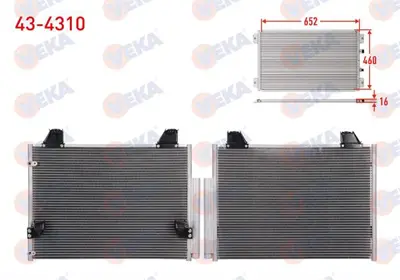 VEKA 43-4310 Klima Radyatoru Toyota Yarıs (P9) 1.0 Vvt-I A-T/M-T 2006-2010 