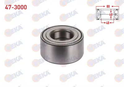 VEKA 47-3000 On Tekerlek Rulmanı Sol-Sağ 40x80x40 Mıtsubıshı Lancer 1.6 2003-2008/ Lancer Vıı 1.3 2003-2007/ Outl 