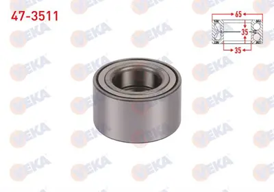 VEKA 47-3511 On Tekerlek Rulmanı Sol-Sağ 35x65x35 Renault R9 1.4 - 1.6 1985-2000 / R11 1.4 - 1.6 - 1.7 1983-1995 