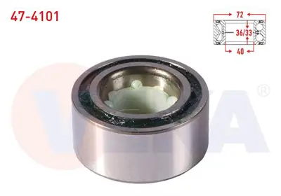 VEKA 47-4101 On Tekerlek Rulmanı Sol-Sağ 40x72x36/33 Suzukı Swıft Iı 1.3i 1989-2004 / Baleno 1.6i 16v 1995-2002 