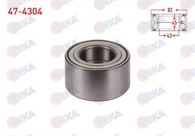 VEKA 47-4304 On Tekerlek Rulmanı Sol-Sağ 43x82x45 Toyota Rav 4 Iı 2.0 Vvt-I 2000-2006 