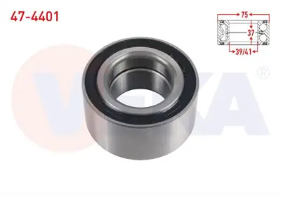 VEKA 47-4401 On Tekerlek Rulmanı Sol-Sağ 39/41x75x37 Passat 1.9 Tdı - 1.8 T - 1.6 1996-2005 / Audı A6 1.8 - 1.8 T 