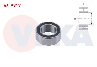 VEKA 56-9917 Unıversal Klima Rulmanı 30x50x20 