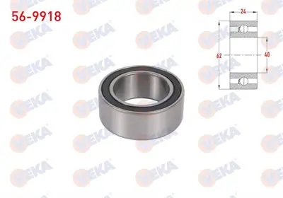 VEKA 56-9918 Unıversal Klima Rulmanı 40x62x24 