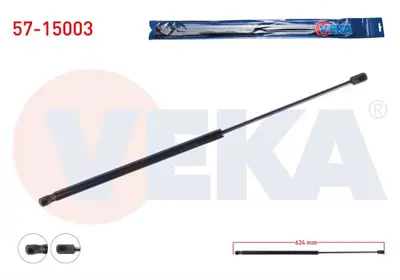 VEKA 57-15003 Bagaj Amortısoru 624mm/360n Cıtroen Xsara (N1) 5 Kapı 1997-2005 