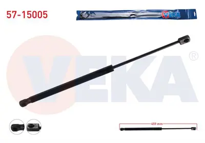 VEKA 57-15005 Bagaj Amortısoru 459mm/380n Cıtroen C2 (Jm) 5 Kapı 2003-2009 