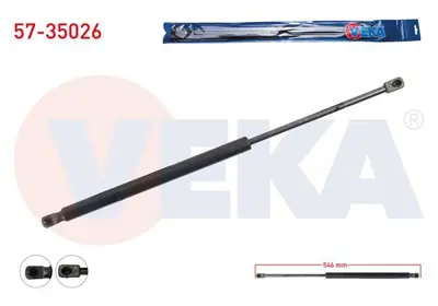 VEKA 57-35026 Bagaj Amortısoru 546mm/455n Renault Megane Iı (Bm0/1cm0/1) Statıon Wagon 2008-2010 