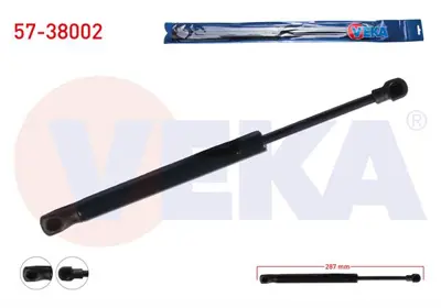 VEKA 57-38002 Bagaj Amortısoru 287mm/600n Seat Cordoba (6l2) 2002-2009 