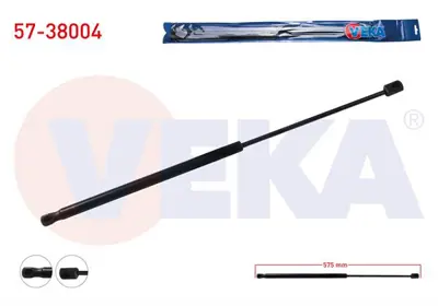 VEKA 57-38004 Motor Kaput Amortısoru 575mm/330n Seat Leon (1m1) 1999-2006 / Toledo Iı (1m2) 1999-2006 