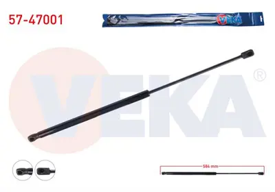 VEKA 57-47001 Motor Kaput Amortısoru 584mm/400n Dacıa Logan Iı 2012- 