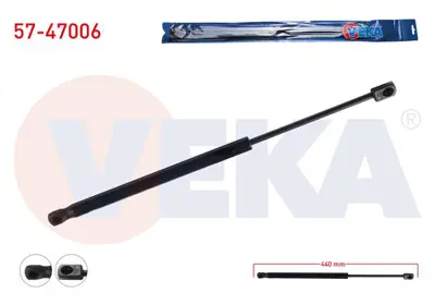 VEKA 57-47006 Motor Kaput Amortısoru 440mm/445n Dacıa Dokker 2012- 
