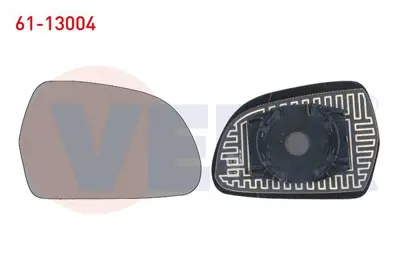 VEKA 61-13004 Ayna Camı Sağ Isıtmalı Asferık Audı A3 2003-2012 / A4 2007-2015 / A5 2007-2017 