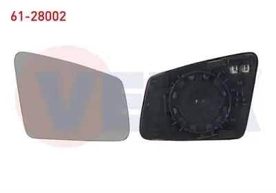 VEKA 61-28002 Ayna Camı Sağ Isıtmalı Mercedes C Serısı (W204) 2007-2014 