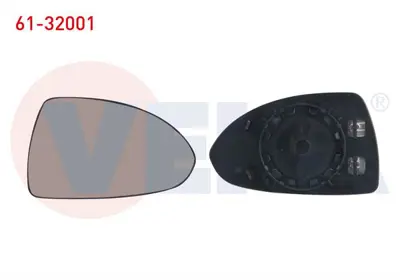 VEKA 61-32001 Ayna Camı Sağ Isıtmalı Opel Corsa D 2007- 