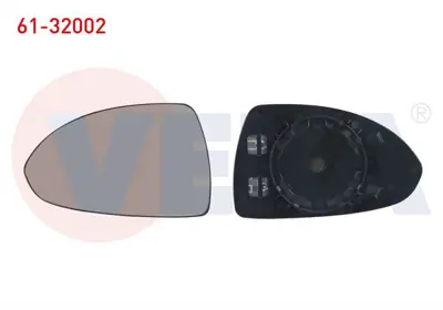 VEKA 61-32002 Ayna Camı Sol Isıtmalı Asferık Opel Corsa D 2007- 