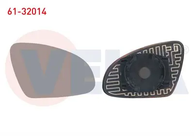 VEKA 61-32014 Ayna Camı Sağ Isıtmalı Opel Astra J 2009- 