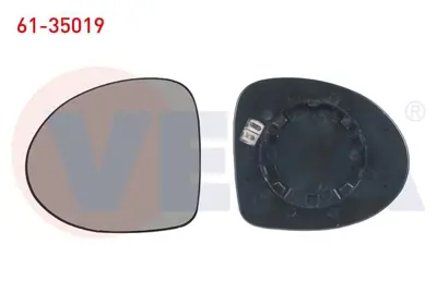 VEKA 61-35019 Ayna Camı Sol Isıtmalı Asferık Renault Clıo Symbol Iı 2008-2013 