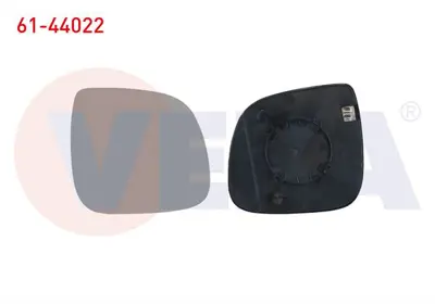 VEKA 61-44022 Ayna Camı Sağ Isıtmalı Asferık Vw Transporter T6 