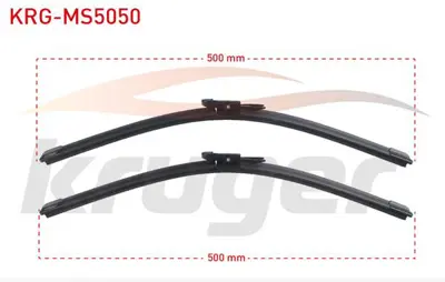 KRUGER KRG-MS5050 Arac Bazlı Silecek Seti 500-500mm Bmw 1 Serısı E81/E87 2004-2011 / Mını Coupe R58 2011- 