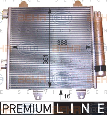 PSA 6455.EE Klima Radyatörü 1.4  884500H020
