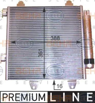 PSA 6455.EE Klima Radyatörü 1.4  884500H020