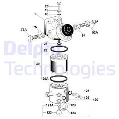 PSA 1901.41 Mazot Flitresi Komp.Yeni  190141 4033230840