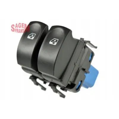 SAGEM 500938 Cam Acma Dugmesı Clıo Iıı On Sol Mavı Cıftlı 8200214938