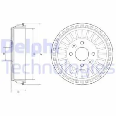 DELPHI BF620 Arka Fren Kampanası Renault Clıo V 19> 1.0 Sce 1.0 Tce 1.3 Tce  1.5 Blue Dcı  2019 > 432065501R