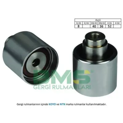 BMS 118 Eksantrik Rulmanı Avare Caddy T5 Polo Golf5 Jetta 1.4tdı 1.9tdı (Amf Bjb Axb Axc Bjb Bkc Bkp Bnm) 38109244J, 38109244N, 1221491, 2M216K297AA, MN980104, 68000678AA, 38109119L, 38109119N, 38109243M, 38109119P