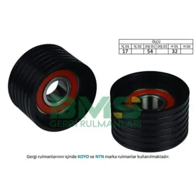 BMS 131 Alternator Kasnağı Rulmanlı Opel Vıvaro - Trafıc Iı - Prımastar - Clıo Iı Iıı Espace Iıı Iv Laguna I 130C17529R, 8201069699, 1307000Q0L, 1307000QAA, 1307000QAB, 130703001R, 1680600Q0H, 1680600Q0L, 1680600Q0M, 1680600Q1M