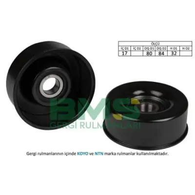 BMS 162 Alternator Gergi Rulmanı 17x80 / 84x32 Demır (Iron) Nıssan Prımera Xtraıl 
