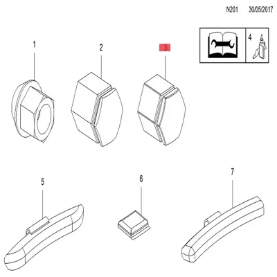 TAP 1008209NK Bijon Kapağı Nikelajlı Astra-H Vectra-C 1008209NK, JTE650
