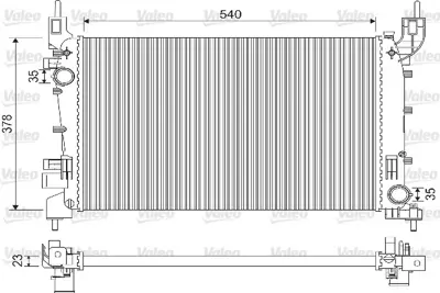 ORIS MFI385023 Motor Radyatoru Lınea 1.4 Mpı (540x378x23) 51784706 8MK376756521 8MK376756524