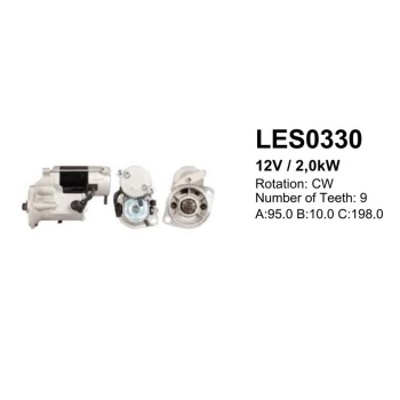 LUCAS LES0330 Mars Motoru 12v / 2,0kw / 9dıs Isuzu Pıck Up 8979410230
