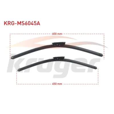 KRUGER KRG-MS6045A Arac Bazlı Silecek Seti 600-450mm Renault Megane Iı (Lm) / Renault Megane Iv (B9)