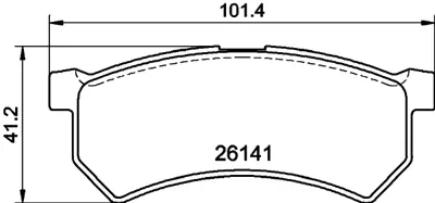 WONGA 271103 Fren Balatası Ön Renault Kwıd 15> 410601903R 410600950R 8660089816