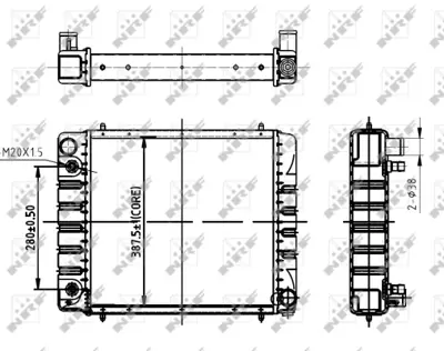 NRF 50477 Motor Su Radyatoru Landrover Dıscovery 2.5d 10/1989> BTP1823