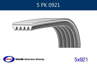 GMB GPK 5PK0921 Kanallı Kayıs Ducato D / Td Lancıa 