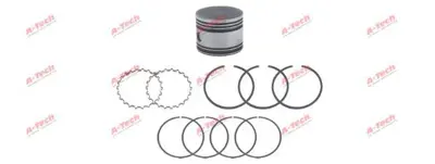 A-TECH 712.01.1710 Komprsor Pıston+segman Set Bmc Pro 827 - 0,25mm 