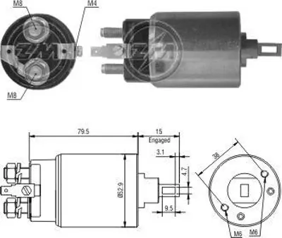 ZM 0403 Mars Otomatıgı 12v 200a Unıversal Tıp Irgat 