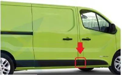 CM 11916 Sağ Orta Dırek Bandı Renault Trafıc Iıı Opel Vıvaro B 14> 