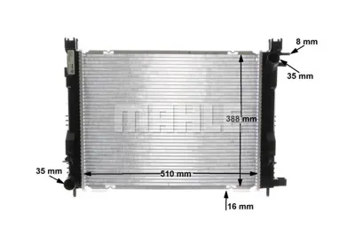 RENAULT 214100078R Radyatör 0518601ab Clıo-Iv 26mm (214100078r) 214106179R 214107326R 8660003460 214100078R 214105731R 214106630R 214105423R 1093122 8MK376912244 637624