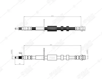 SVAC 20-0103 On Fren Hortumu Focus Iıı 12 > Kuga Iı 13 > Tourneo Connect Transıt Connect 13 > 77363790 71792994 71724546 71724545 71724544 9S519F593DA 1562024