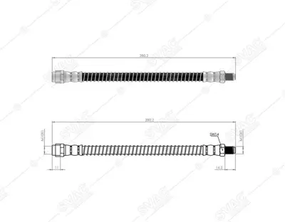 SVAC 50-0130 Fren Hortumu Arka C219 05>10 W211 02>08 S211 03>09 W220 98>03 R230 08>12 A2114200000