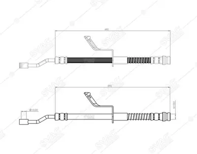 SVAC 80-0162 On Fren Hortumu Sağ Accent Blue 11-> 