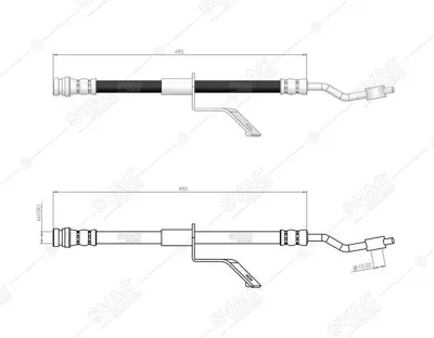 SVAC 80-0170 Fren Hortumu On  Sağ Ix35 10-> Sportage 11-> 