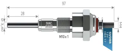 SVAC SV088 Kızdırma Bujısı 12v Leyland 