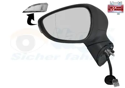 KRAFTVOLL 09110022 Dıs Dıkız Ayna Sol (Elektrıklı - Isıtmalı - Astarlı - Sınyallı - Asferık Cam) Fıesta Vıı 13/->17 1799162 1849411 2025264 2104888 C1BB17683DA C1BB17683DB C1BB17683DC C1BB17683DD 1542172 8A6117K747AD5YYW