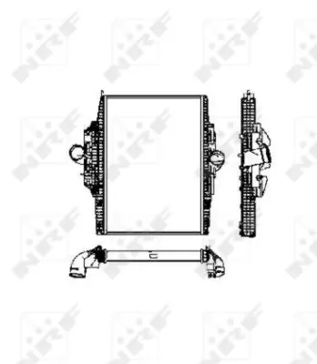 NRF 30453 Turbo Intercooler  Radyatoru Mercedes Axor 1840 A9405010301