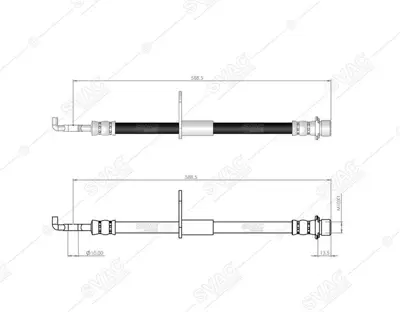 SVAC 76-0115 Fren Hortumu On Sag / Sol Toyota Verso 01-07 